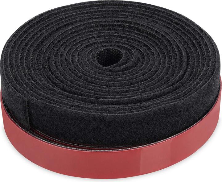 Digitus Klett-Kabelmanagement-System Pilzkopfband 2.5m selbstklebend (25 mm)