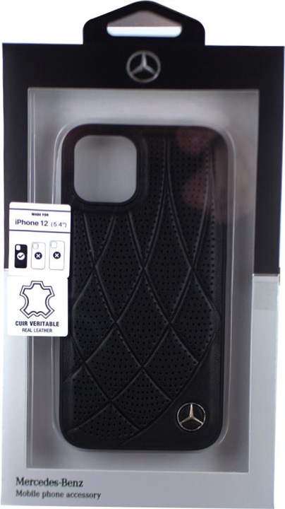 Produktbild Mercedes-Benz Bow Line - iPhone 12 mini 5.4 - Schwarz - Hard Case Cover - Original Schutzhülle (Apple iPhone 12 mini)