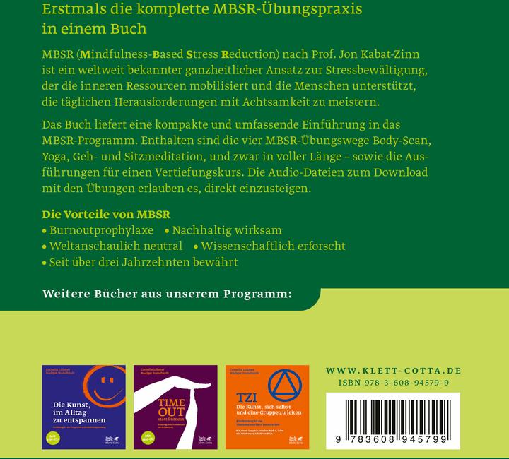 Actual product image MBSR - Die Kunst, das ganze Leben zu umarmen (German, Cornelia Löhmer, Ruediger Standhardt, 2014)