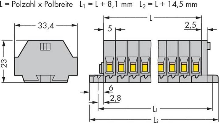 Image du produit Wago Bornier à 2 fils