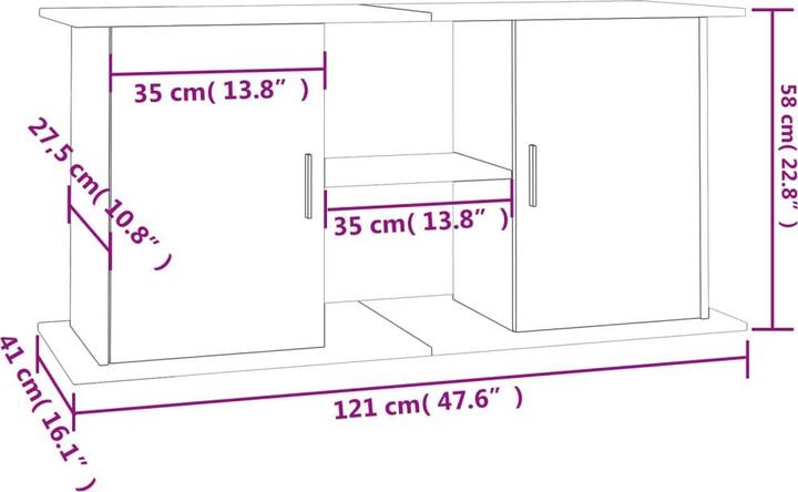 Actual product image vidaXL Aquariumständer