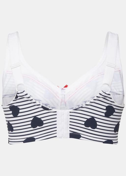Actual product image Ulla Popken Stripe and Heart Relief Bra (110 C)