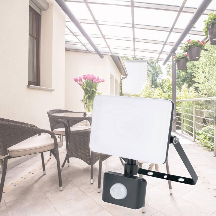 Image du produit Müller Licht Müller-Licht Orlando 21600070 LED-Aussenstrahler mit Bewegungsmelder 10 W Neutra (1100 lm, IP44)