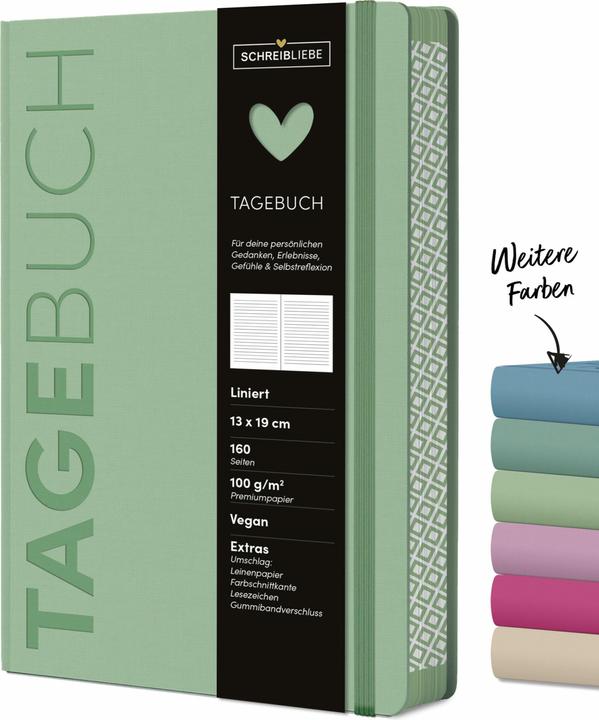 Tagebuch Mint (A5, Liniert, Weicher Einband)