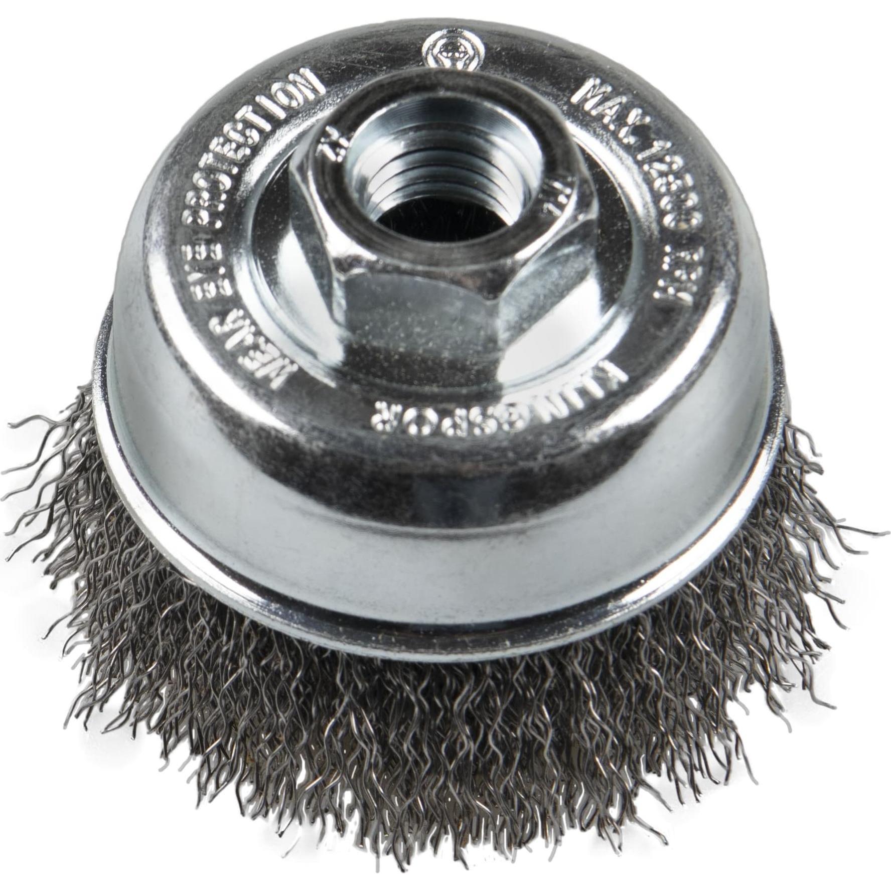 Klingspor, Schleifmittel, 1X 358375 Topfbürste, 100 mm, Gewinde M14, Stahl