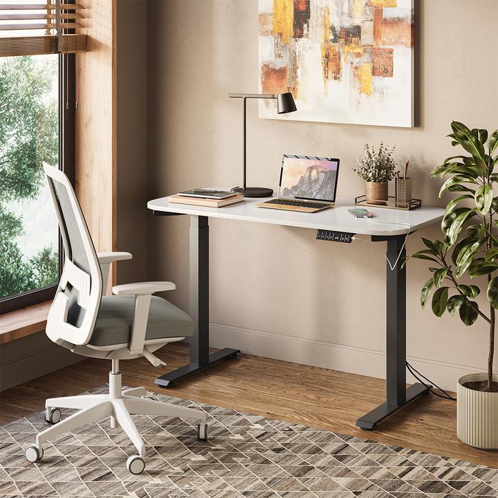 Produktbild Vicco Schreibtisch Elevate, Weiss/Schwarz, 180 x 57.5 cm (120 x 60 x 120 cm)