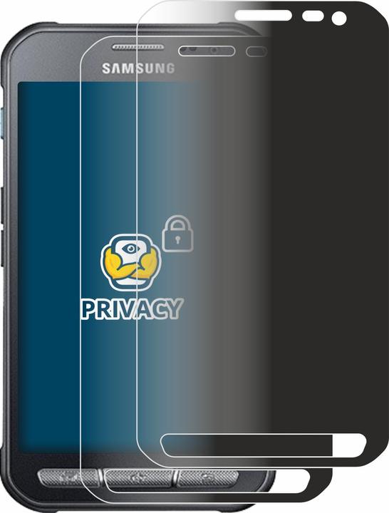Produktbild BROTECT Sichtschutzfolie Anti-Spy Privacy Folie Blaulicht-Schutz (2 Stk., Samsung Galaxy Xcover 3)