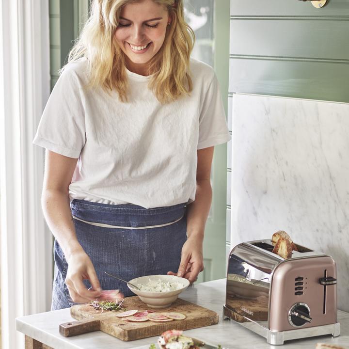 Actual product image Cuisinart Toaster CPT160PIE Pink Silver