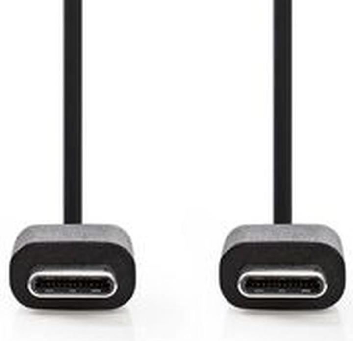 Produktbild Nedis USB-Kabel | USB 2.0 | USB-C™ Stecker | USB-C™ Stecker | 60 W | 480 Mbps | Vernickelt | 1.00 m (1 m, USB 2.0, 60 W)