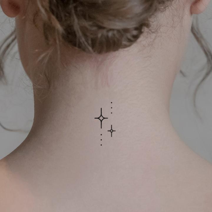 Produktbild minink Temporäres Tattoo – Kunstvolle Sternenkreuze