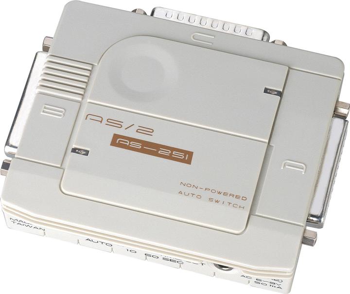 Actual product image Aten AS251S - Switch - 2 x serial - desktop