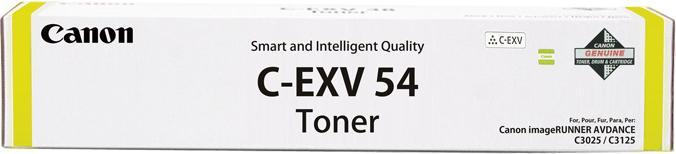 Actual product image Canon C-EXV 54 (Y)