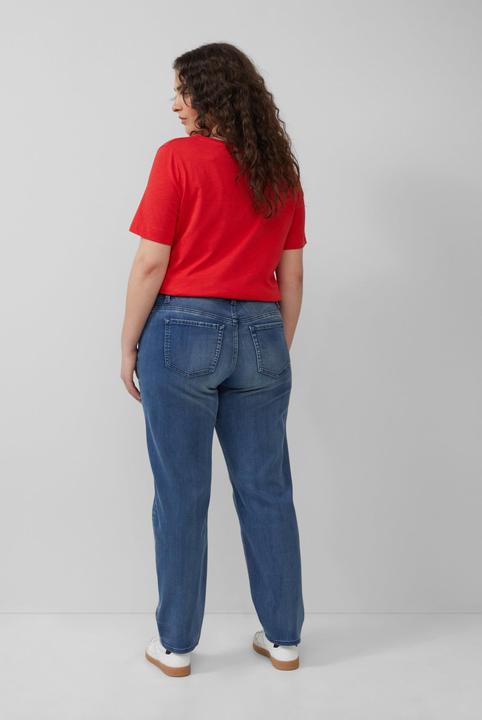 Produktbild S.Oliver T-Shirt T-Shirt aus Flammgarn mit V-Ausschnitt (46)