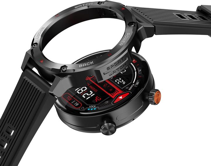 Actual product image Imiki Smart Watch D2 Silicone Black Strap + C1 Watch Frame + Magnetic Strap