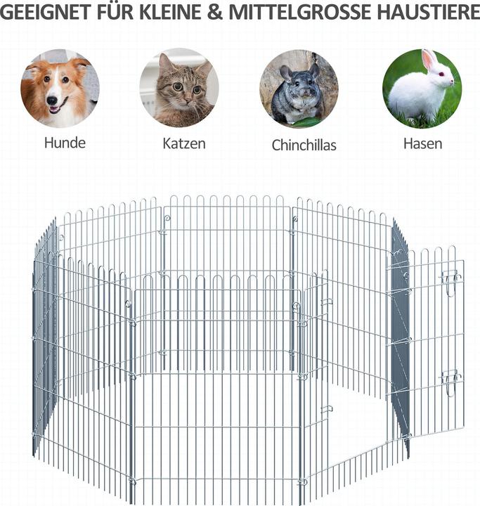 Immagine prodotto PawHut Recinto per la corsa libera come pista per cuccioli da 8 pezzi