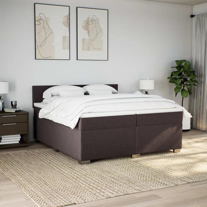Produktbild VidaXL Bo x springbett mit Matratze 200 x 200 cm Stoff (200 x 200 cm)