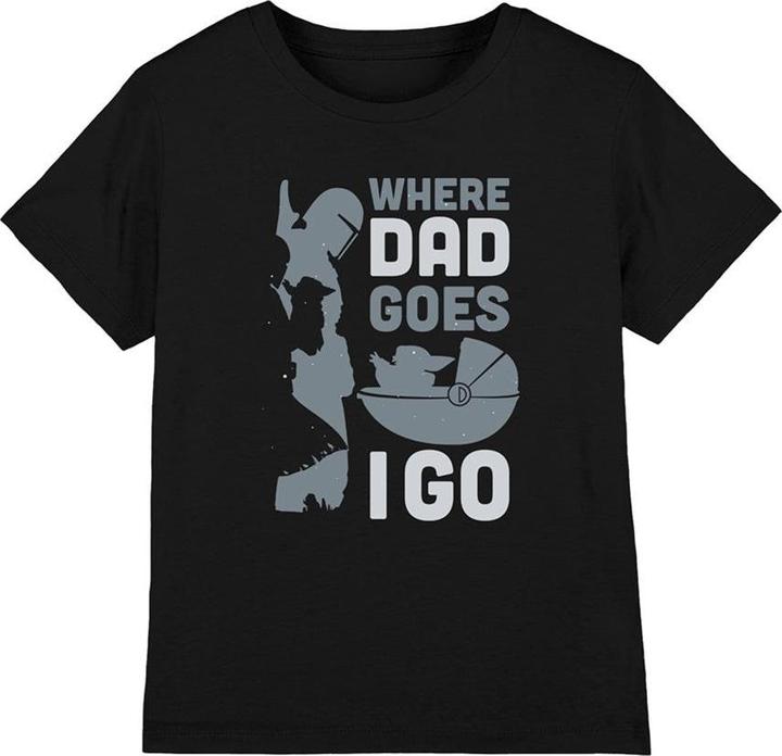 Immagine prodotto Star Wars Where Dad Goes I Go Maglietta Ragazzi (128)