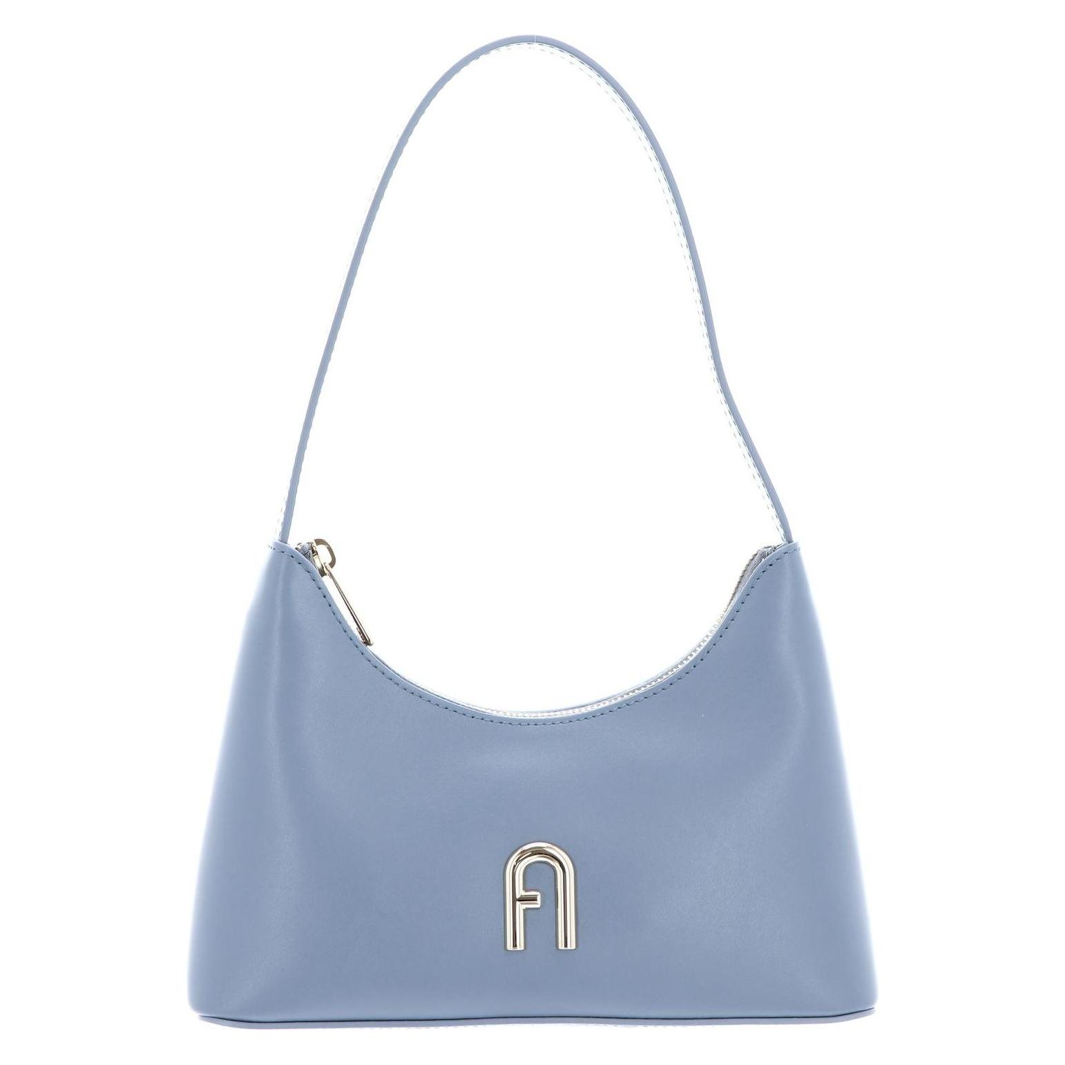 Furla, Damen, Handtasche, Diamante Mini Shoulder Bag, Blau, Grau