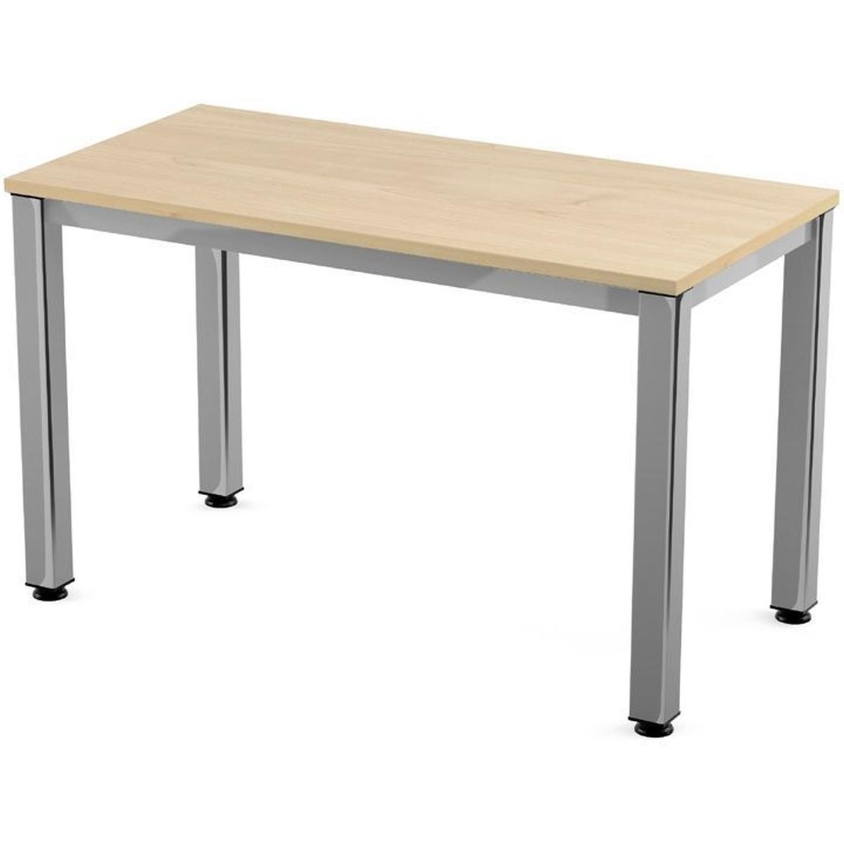 Rocada, Schreibtisch, Schreibtisch Executive BxTxH 120x60x73cm Gestell verchromt Platte Melamin buche (120 x 60 x 73 cm)