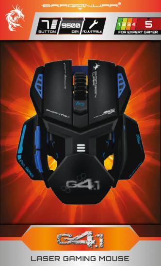 Actual product image Dragon War Phantom G4.1 Laser Gaming Mouse (Cable)