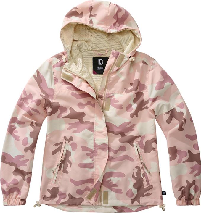 Actual product image Brandit Ladies summer front zip windbreaker size 4XL colour candy/camouflage pattern (4XL)
