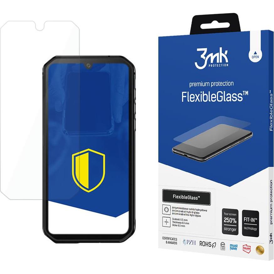 3MK FlexibleGlass (1 Stück, Blackview BV9900), Smartphone Schutzfolie, Schwarz