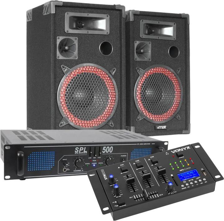 Immagine prodotto Complete Komplette Bluetooth DJ Sound Installation 500W