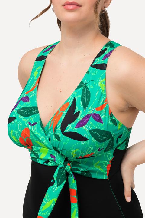 Produktbild Ulla Popken Badeanzug, Neckholder-Optik, Softcups, Knoten (50)