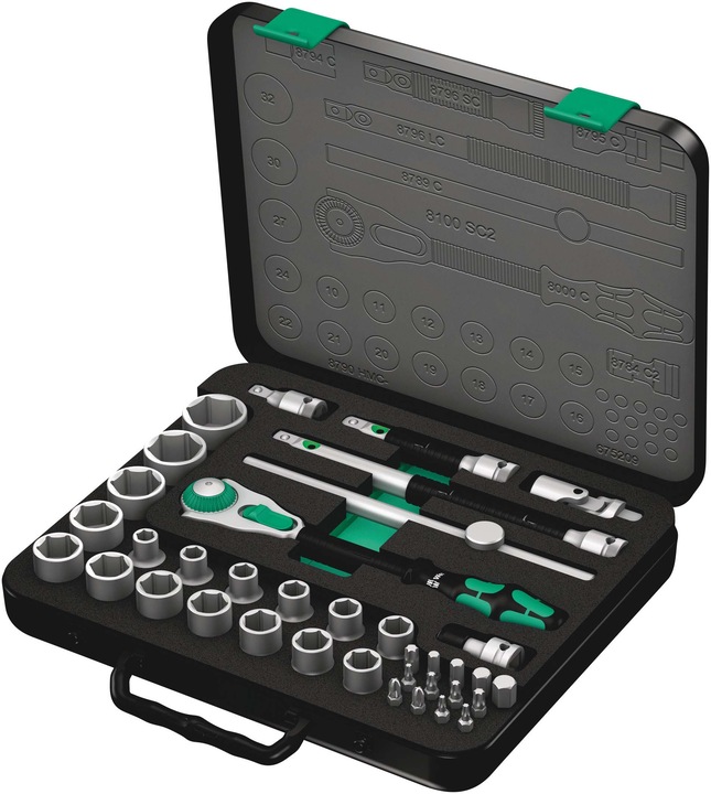 Productafbeelding Wera Dopsleutelset (32 mm, 18 mm, 11 mm, 12 mm, 20 mm, 19 mm, 27 mm, 15 mm, 25 mm, 13 mm, 21 mm, 14 mm, 29 mm, 10 mm, 30 mm, 23 mm, 26 mm, 22 mm, 17 mm, 28 mm, 16 mm, 24 mm, 31 mm)