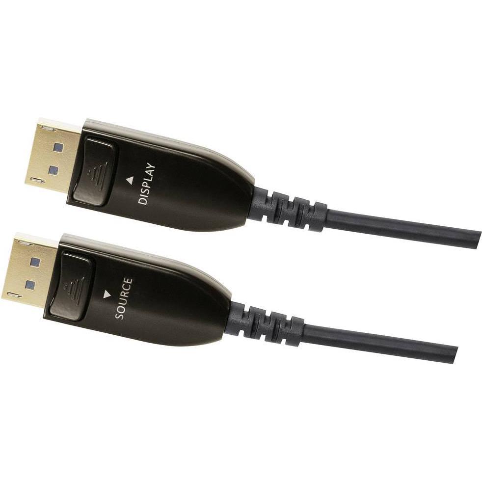 Thumbnail - Maxtrack Aktives DisplayPort 1.4 Glasfaser Kabel (30 m, DisplayPort), Video Kabel