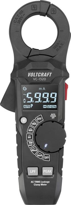 Produktbild Voltcraft VC-1320 Stromzange digital Anzeige (Counts): 6000 (CAT III 300V, Zangenstrommesser)