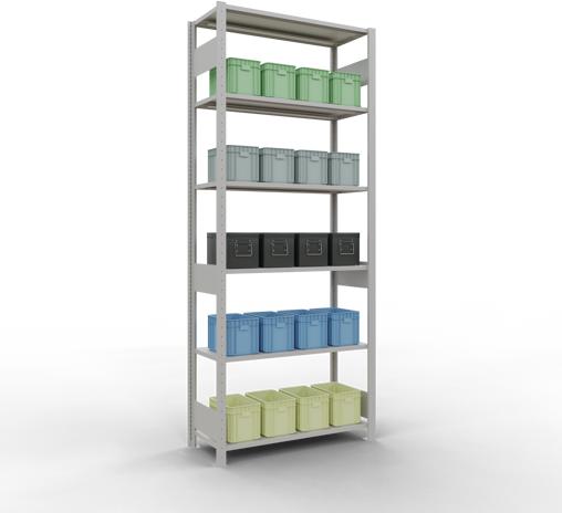 Actual product image Schulte Lagertechnik MULTIplus85 basic racking system with length ledgers