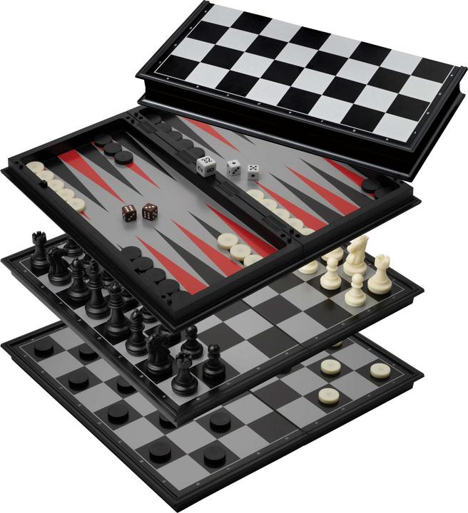 Produktbild Philos Schach-Backgammon-Dame-Set