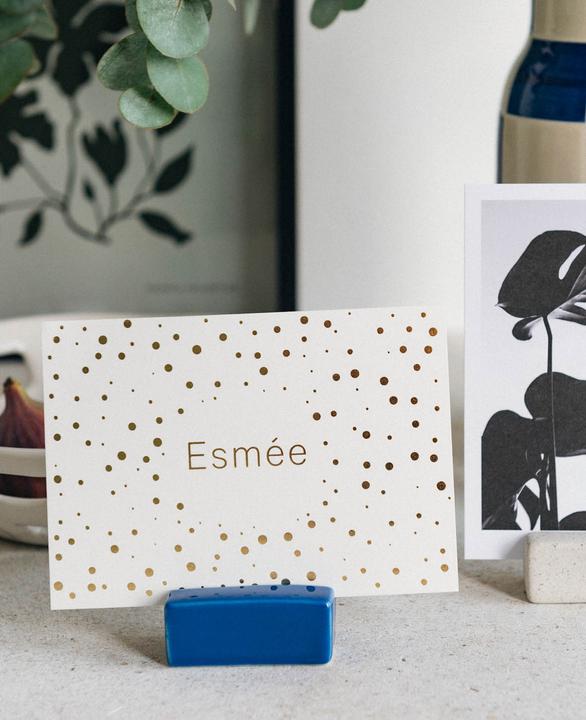 Actual product image Esmée Postcard holder / Business card holder, blue