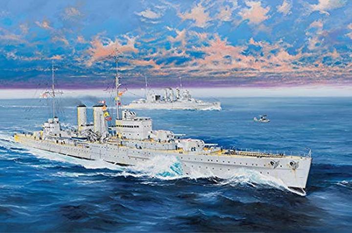 Actual product image Trumpeter HMS Exeter