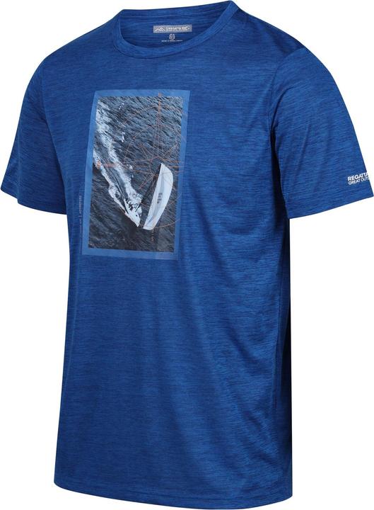 Actual product image Regatta Mens Fingal VIII Sailboat Marl T-Shirt (M)