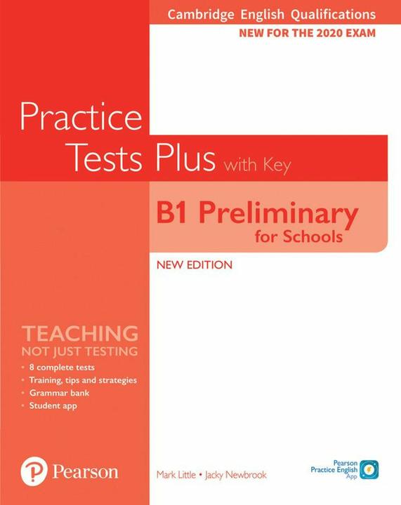 Produktbild PET Practice Tests Plus Cambridge English Qualifications: B1 Preliminary for Schools Practice Tests (Englisch, Jacky Newbrook, 2019)