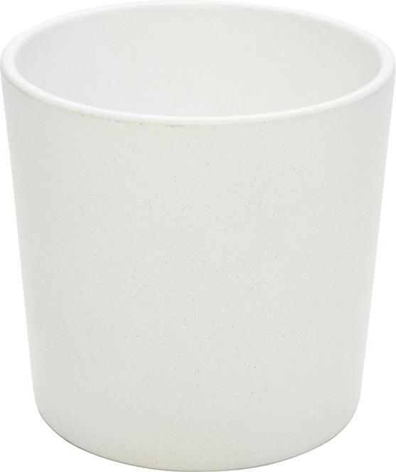 Produktbild Domoletti Ceramic pot, CHARMS STRUCTUR, Ø 17 cm, white matt (17 x 15.90 cm)
