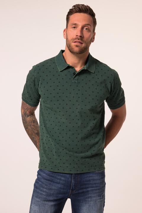 Produktbild JP1880 Poloshirt, Halbarm, Piqué, Alloverdruck, Vintage Look (7XL)
