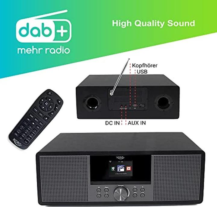 Produktbild Xoro HMT 600 V2 (DAB+, FM, Bluetooth, WLAN)