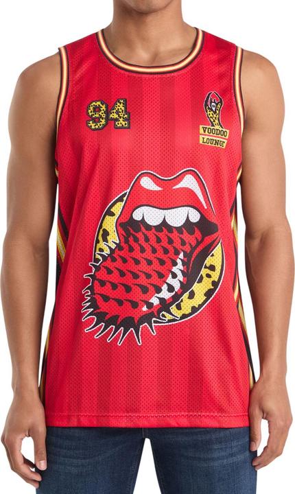 Immagine prodotto Amplified Voodoo Lounge Maglia da Pallacanestro The Rolling Stones Uomo (XXL)