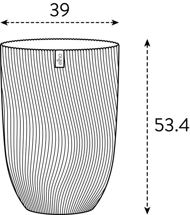 Produktbild Elho Pflanzentopf Sereh Hoch 40 cm Grün (39 x 53 cm)