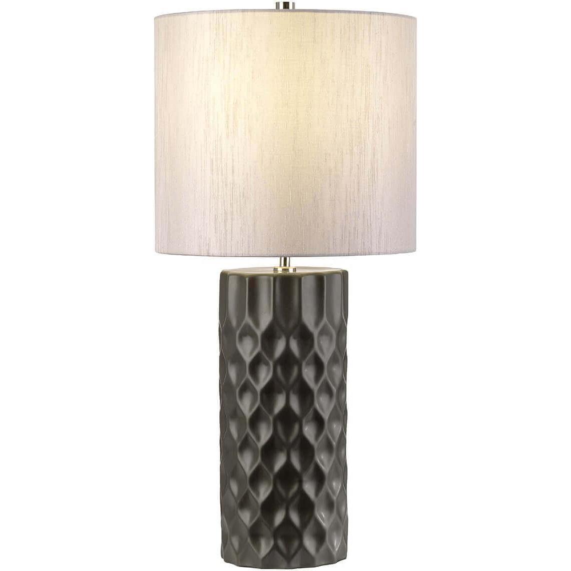 Elstead Lighting, Tischlampe, Barbican Tischleuchte E27 Graphit Stahl (E27)