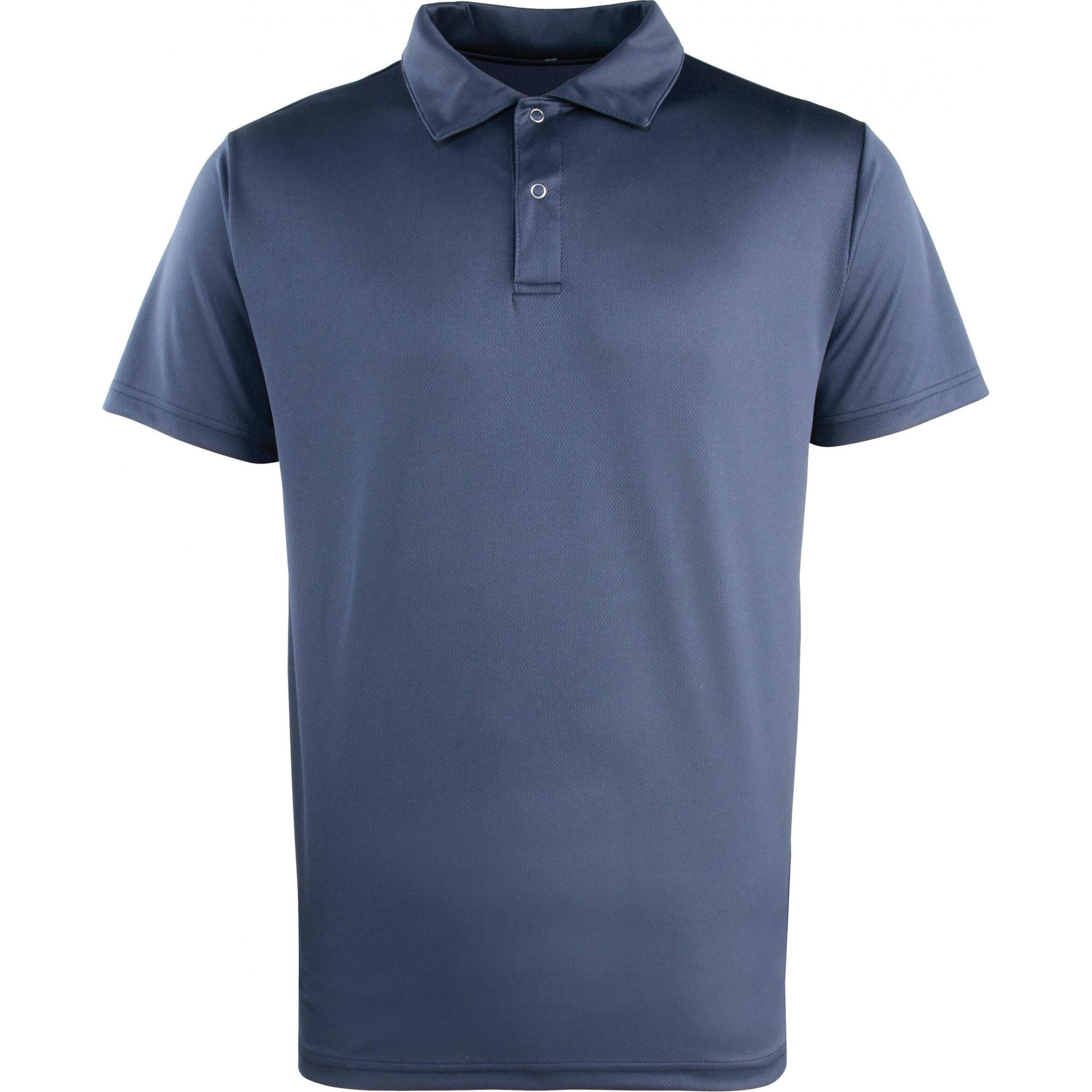 Premier, Shirt, Polo Druckknöpfe coolchecker, Blau, (XL)