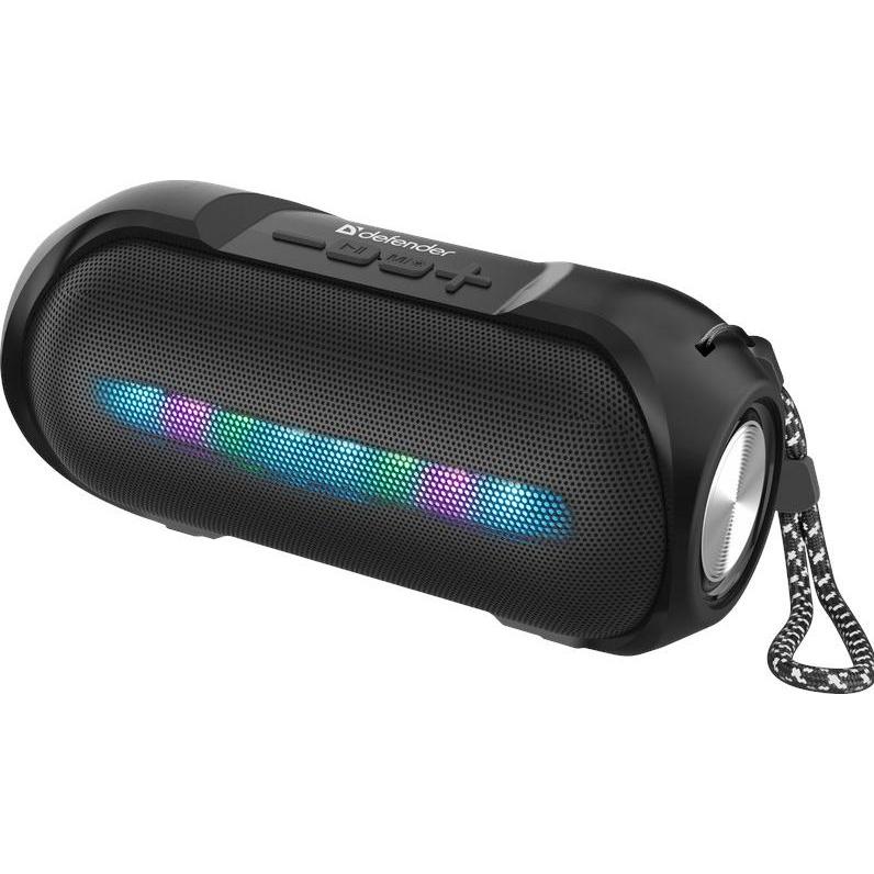 Defender Geniessen Sie den S400 Bluetooth-Lautsprecher Schwarz (4 h, Batteriebetrieb), Bluetooth Lautsprecher, Schwarz