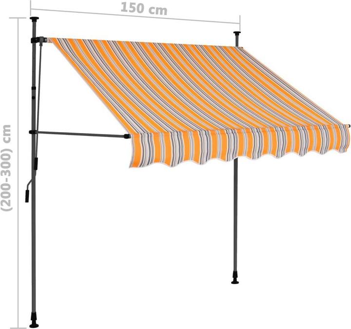 Produktbild vidaXL Einziehbare Markise (1.50 m)