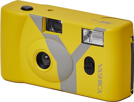 Actual product image Yashica MF-1 Snapshot Art Camera Y Edition Yellow with 1 Film 400/24
