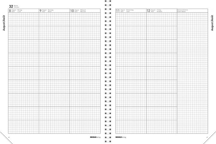 Produktbild Agenda Edition Spiral Flex (23 x 30.5 cm, 1 Woche / 2 Seiten)