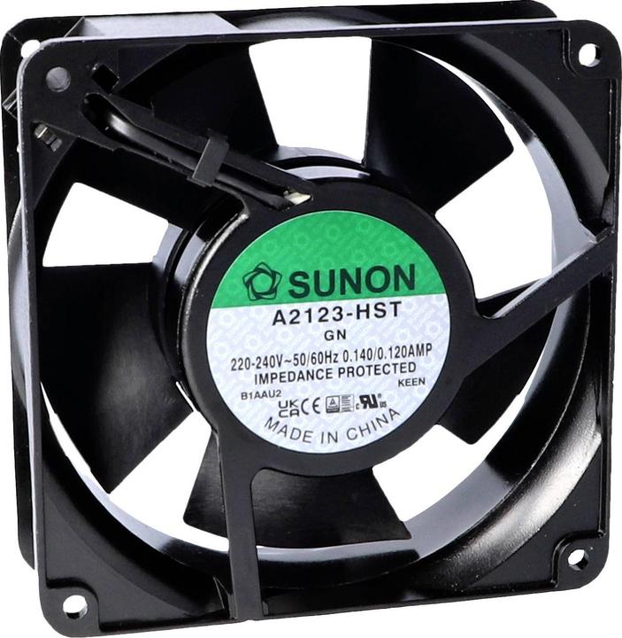Actual product image Sunon A2123-HBT.(7).GN Axial fan 230 V/AC 190.24 m³/h (L x W x H) 38 x 120 x 1