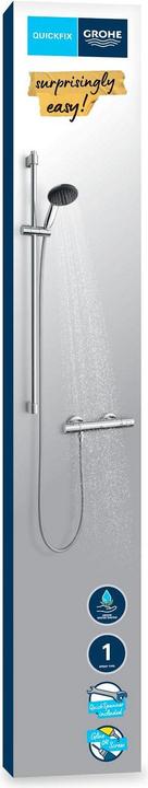 Image du produit Grohe Precision Get QuickFix mitigeur thermostatique de douche et barre de douche Vitalio Start 110